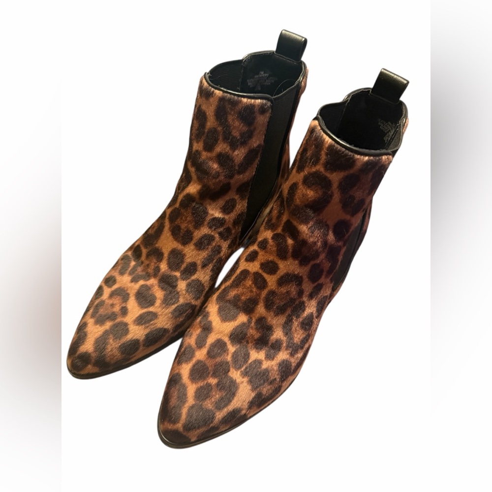 Nine West Leopard Print Ankle Booties.